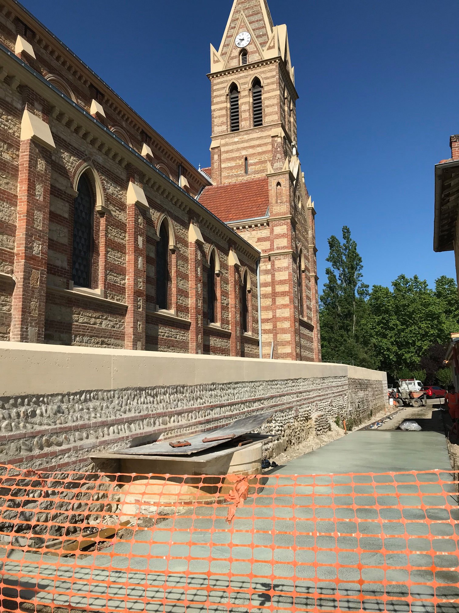 Photo du chantier à Genas où trois de nos sociétés oeuvrent