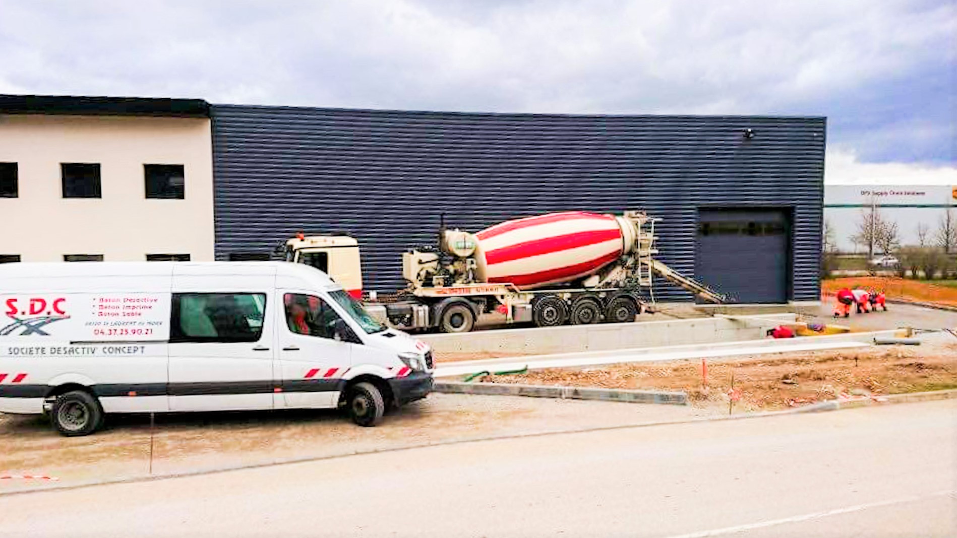 Photo du chantier situé à Saint-Quentin-Fallavier (38)