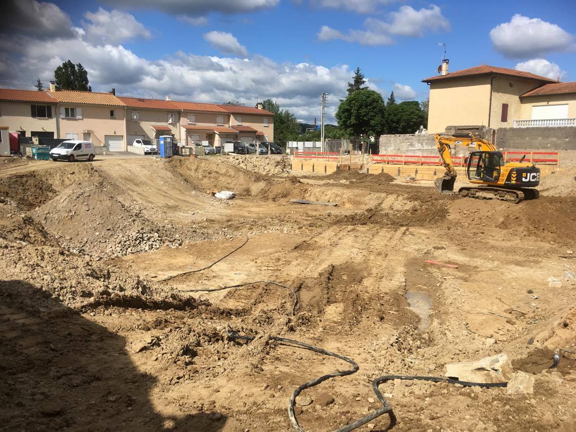 Photo du chantier de Chasse-sur-Rhône (69)