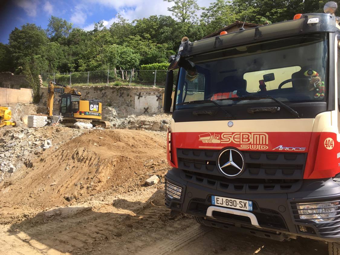 Photo du chantier de Chasse-sur-Rhône (69)