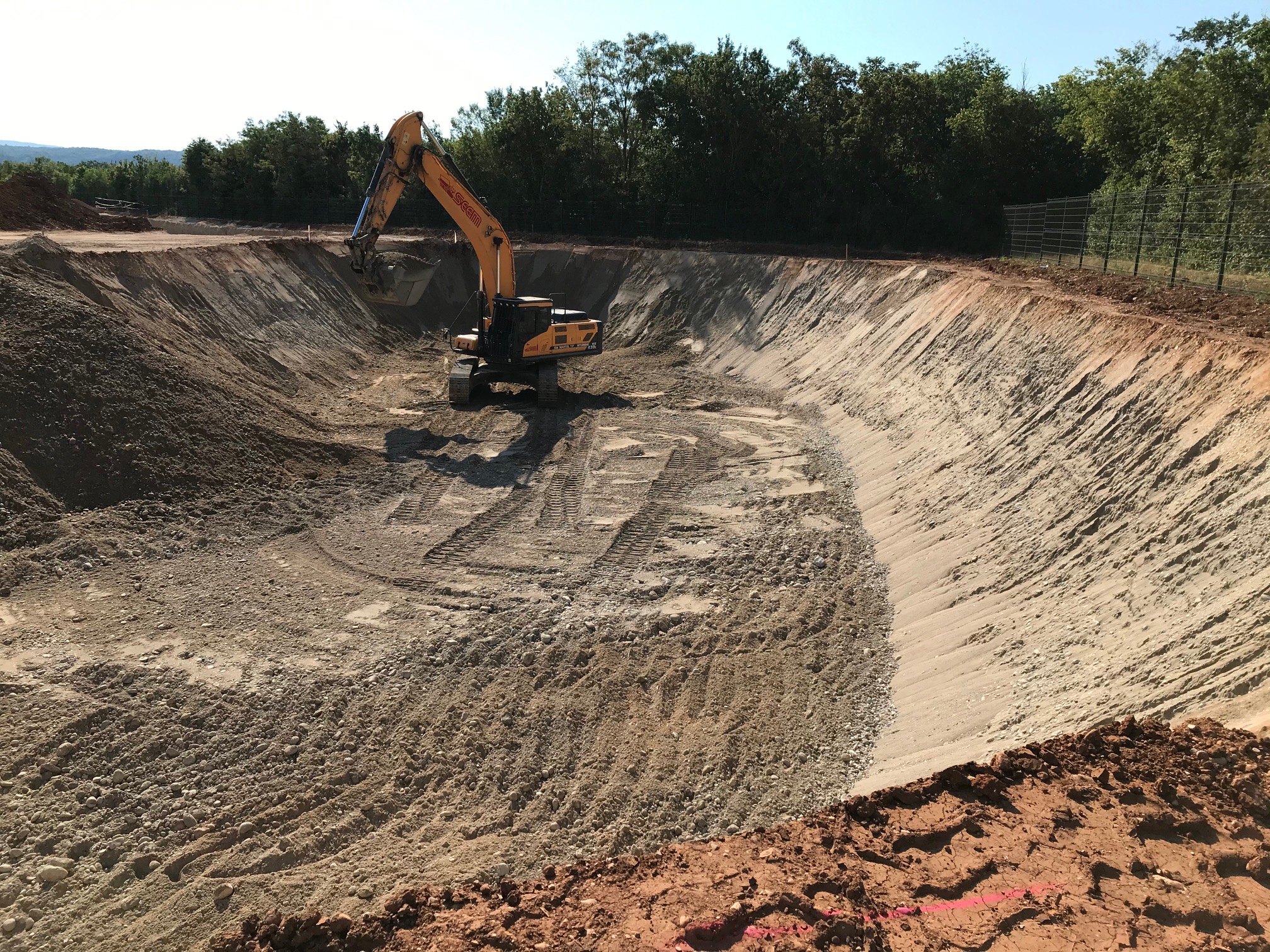 Photo du chantier de Saint-Vulbas (01)