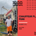 Gabriel PERRET, chauffeur poids lourds
